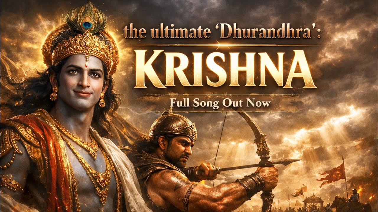 the ultimate 'Dhurandhra' : KRISHNA 🚩 | Full Hindi Song ❤️ | Lyrics by Prince🙌 #krishna #dhurandhar 