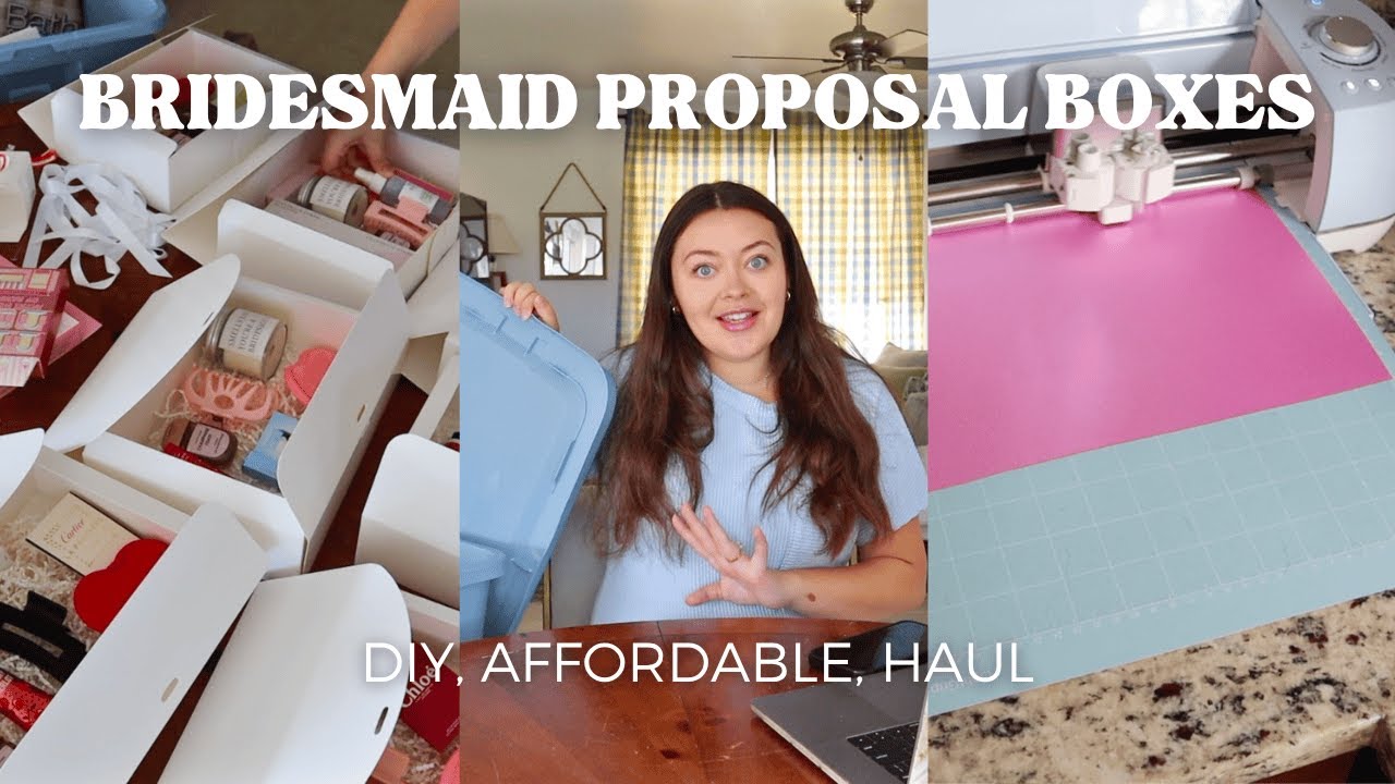 making my bridesmaid proposal boxes!  *diy, easy & affordable,  junior bridesmaids included, haul *