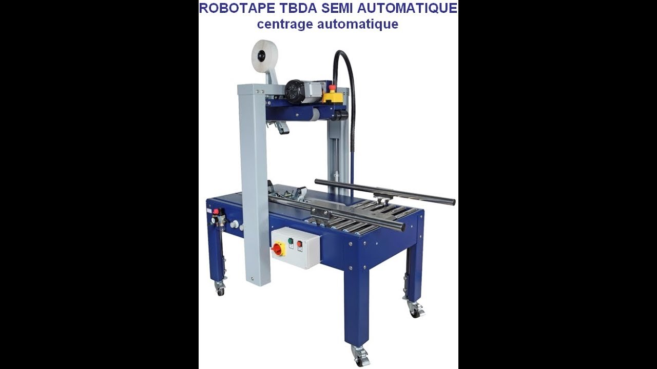 ROBOTAPE TBDA scotcheuse à centrage automatique de vos colis / cartons pour fermeture avec adhésif