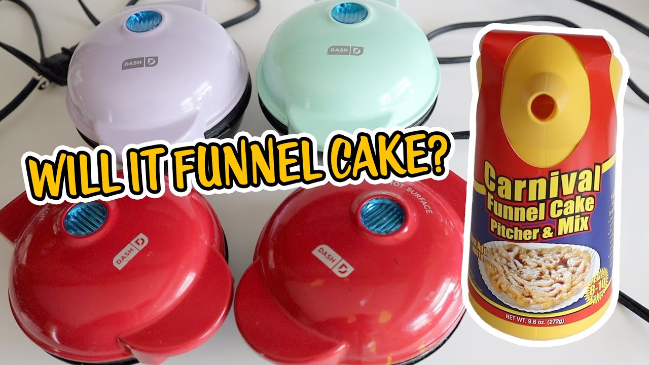 Will It Funnel Cake? Dash Mini Griddle, Mini Waffle Maker, Personal Donut Maker, Dash Mini Pie Maker