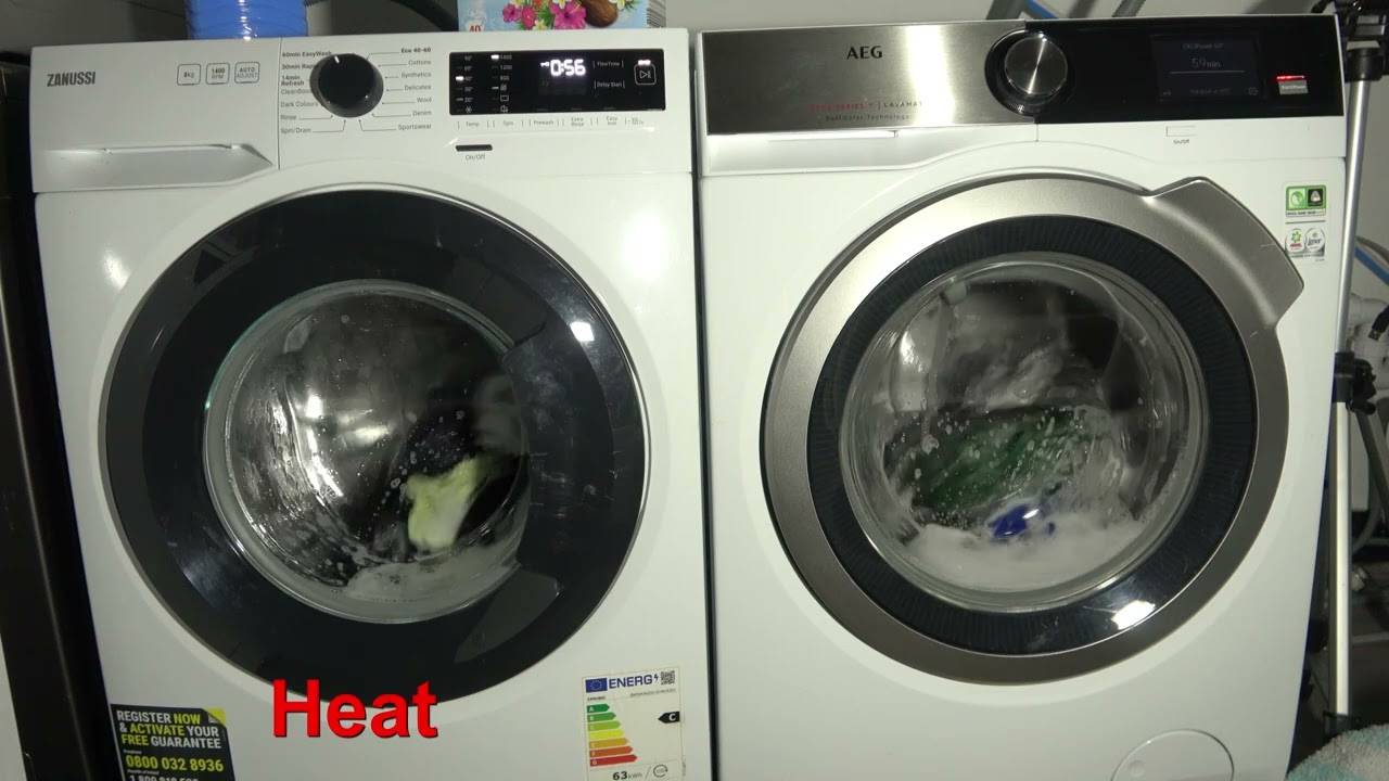 Wash Race - AEG 9000 series Oko Power 59 vs Zanussi Flextime 60 Minute Easywash