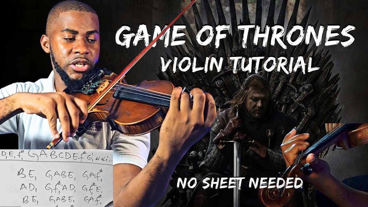 Easy Beginner Violin Tutorial For Game Of Thrones Theme