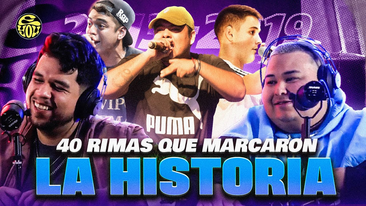 REACCIONAMOS A 40 RIMAS QUE MARCARON LA HISTORIA DEL FREESTYLE! - EYOU TV