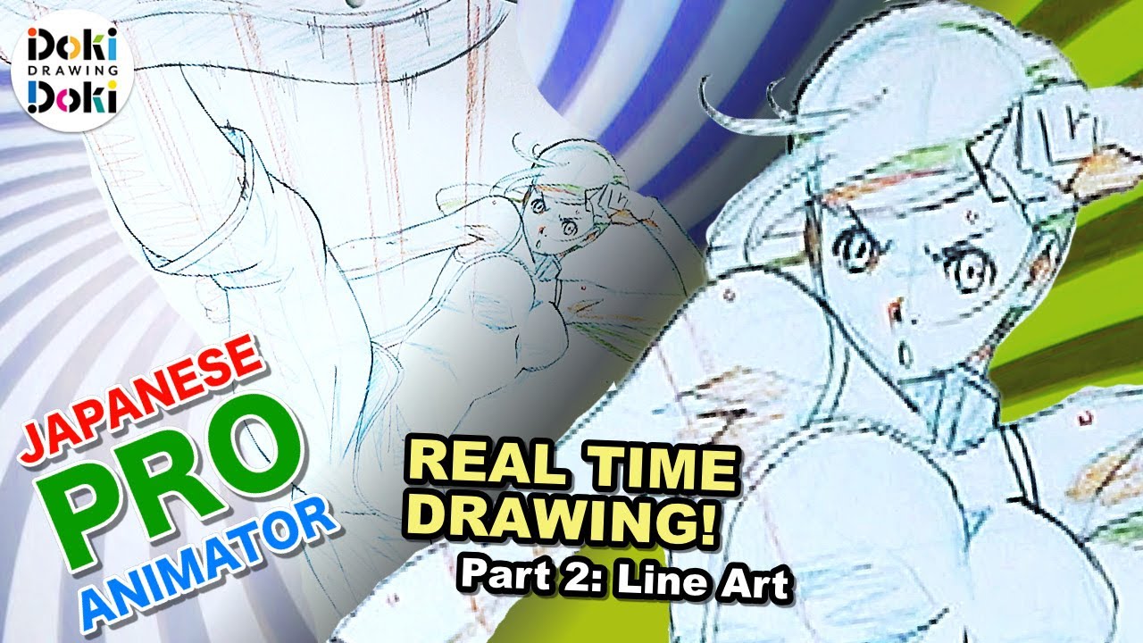PRO Re-draw Challenge - HIGH KICK! [Realtime Line Art]