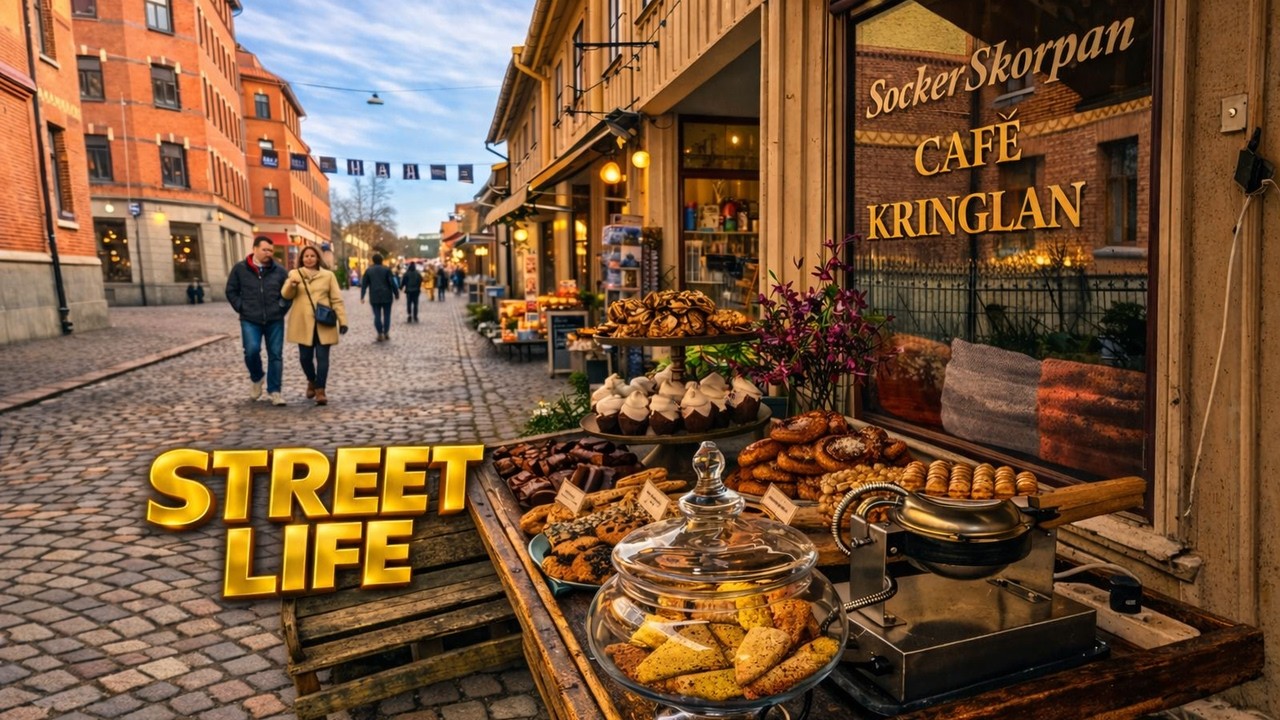 Gothenburg Sweden 4K – Walking Tour Järntorget to Haga  Real City Life