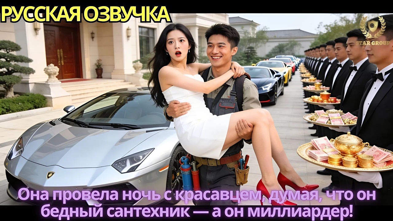 Она провела ночь с красавцем, думая, что он бедный сантехник — а он миллиардер!