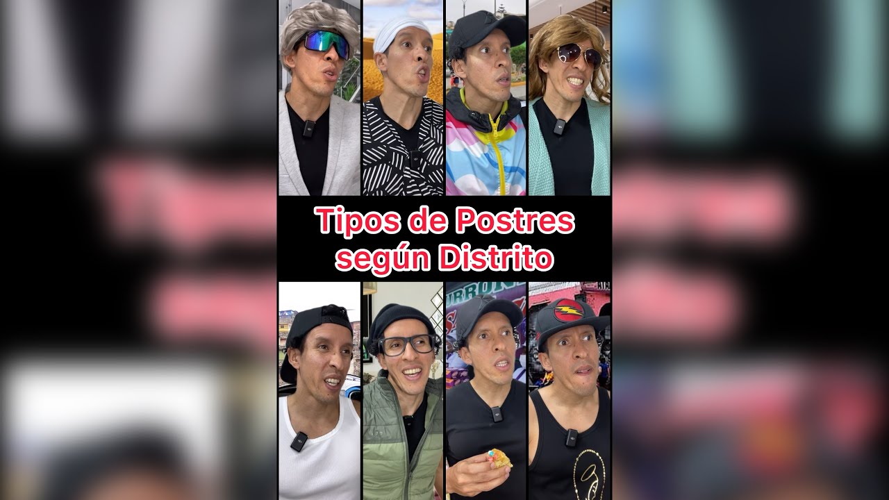 TIPOS DE POSTRES SEGÚN DISTRITO 😂🍩