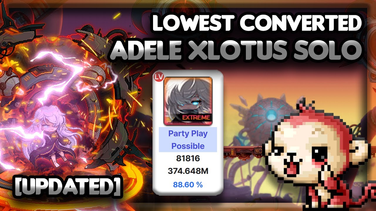 『GMS Kronos』Extreme Lotus Solo | 81.8k Adele Lowest Converted Possible