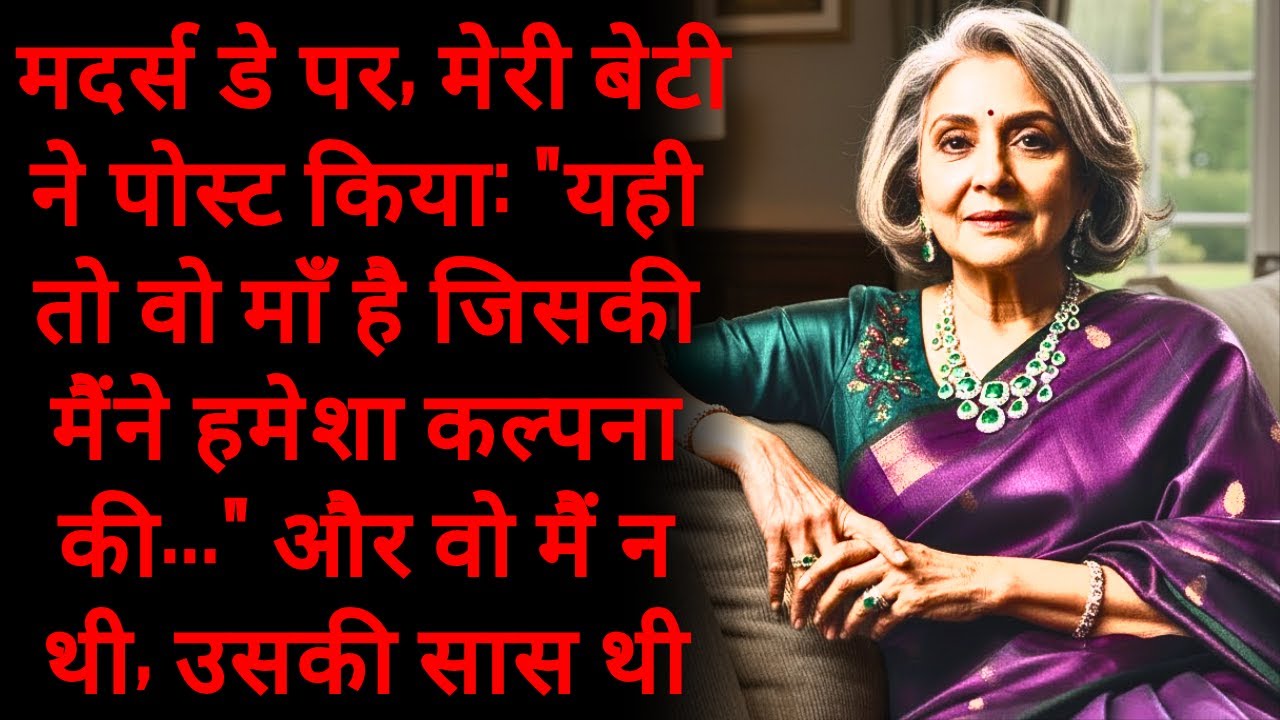 मदर्स डे पर, मेरी बेटी ने पोस्ट किया 