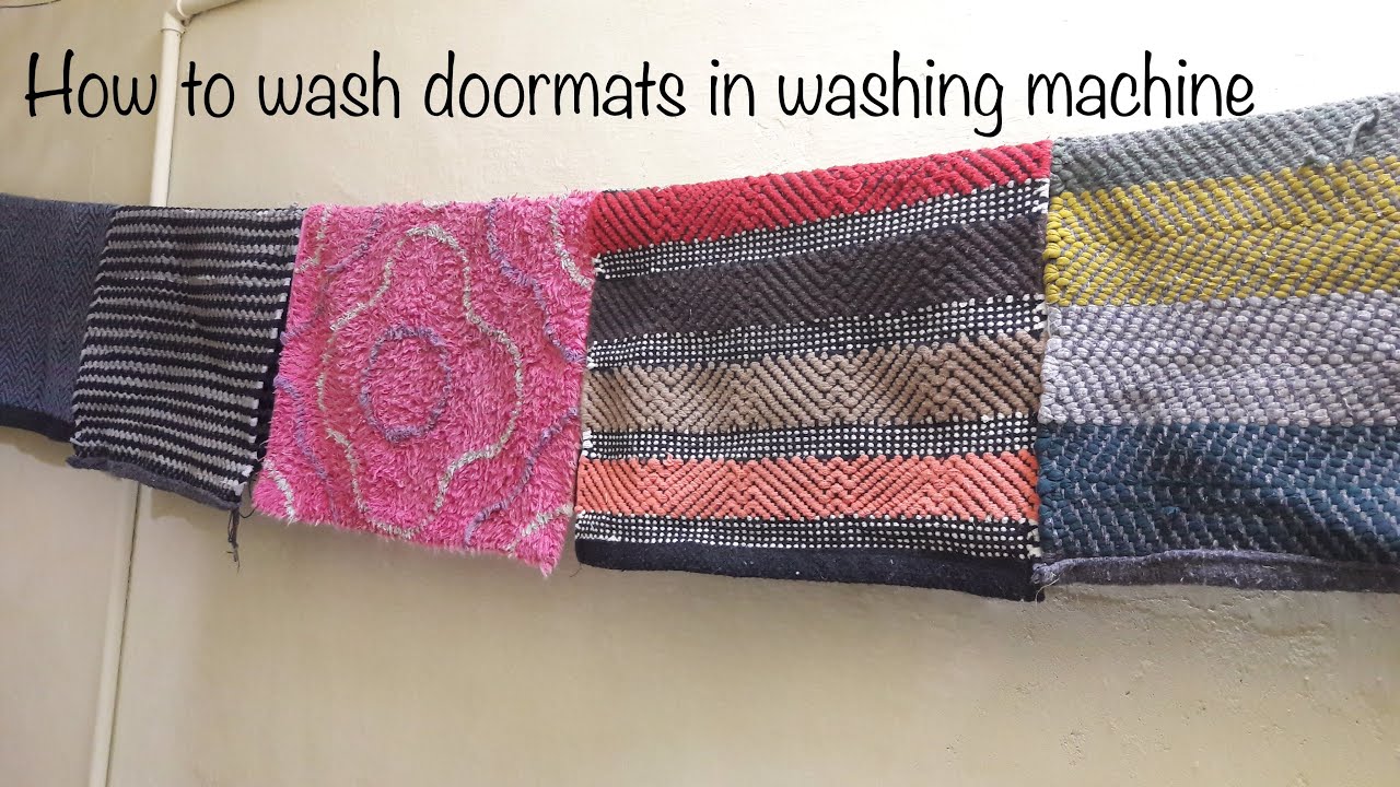 how to wash door mats in washing machine / how to wash doormats