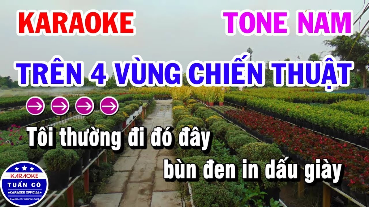 Karaoke Trên Bốn Vùng Chiến Thuật | Nhạc Sống Beat Nam | Karaoke Tuấn Cò