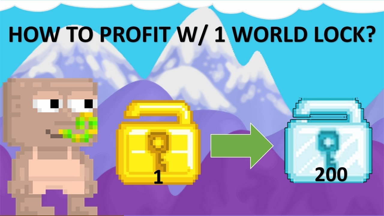 Growtopia | How To Profit w/ 1 World Lock