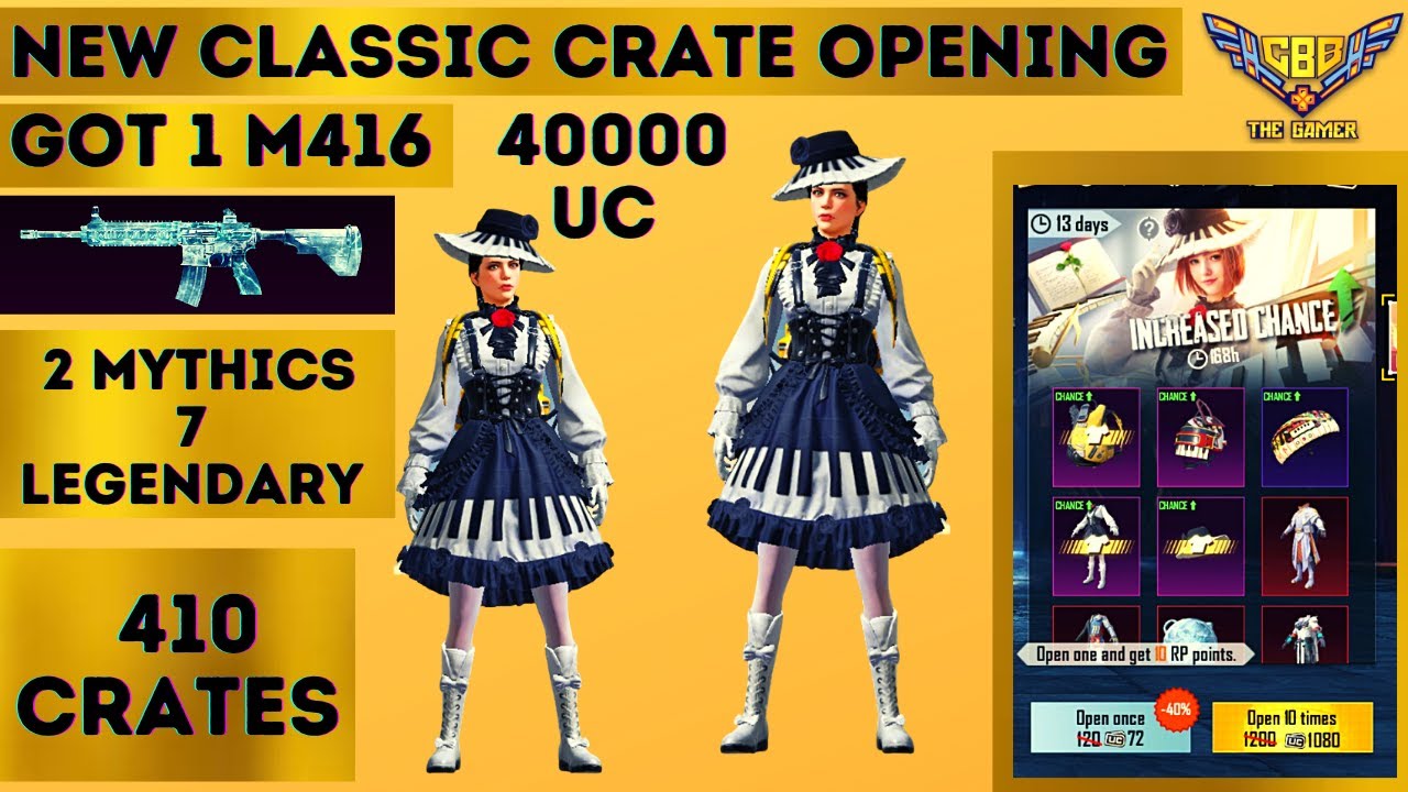 NEW CLASSIC CRATE OPENING PUBG | ROSY MELODY SET PUBG | NEW CLASSIC CRATE OPENING PUBG MOBILE |