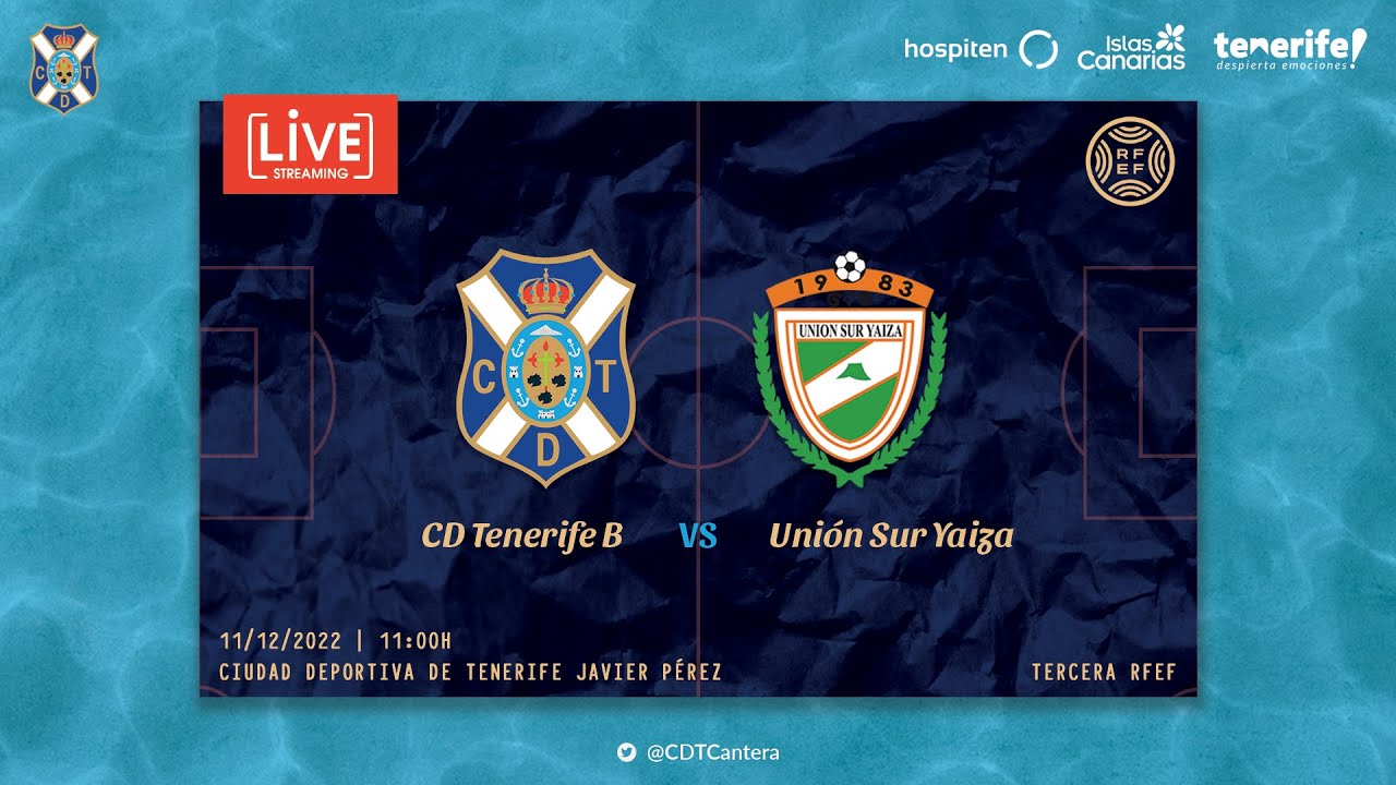 #CanteraCDT | CD Tenerife B - CD Unión Sur Yaiza (11/12, 11:00 horas) #TerceraDivisión