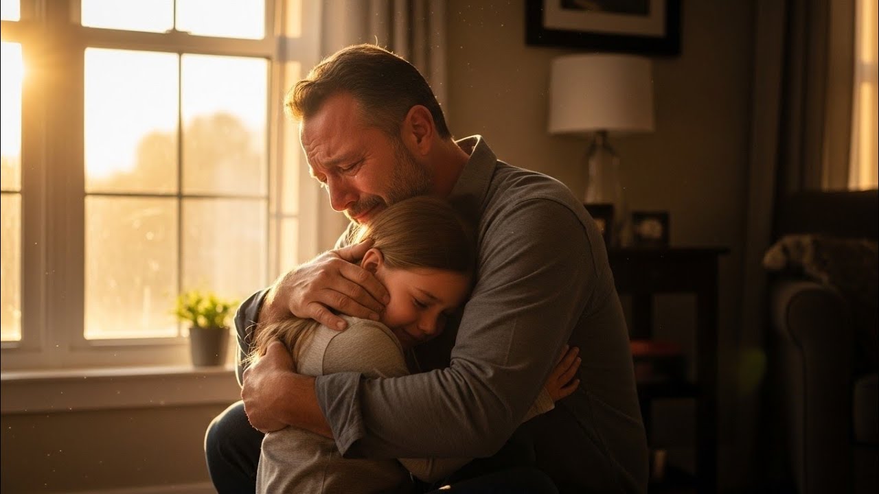 “When the daughter asked: Dad, when will Mom come back —A heartbreaking story of a single father.” 😢