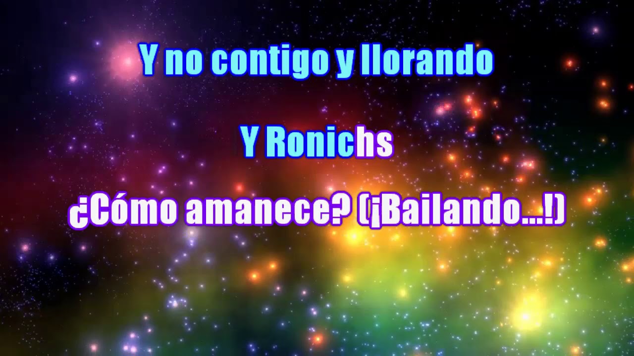 Ronisch Prefiero estar lejos Karaoke