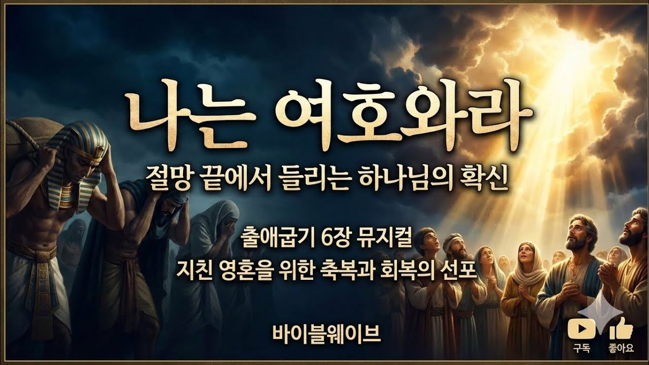 나는 여호와라 | 절망 끝에서 들리는 하나님의 확신 출애굽기 6장 뮤지컬 | 지친 영혼을 위한 축복과 회복의 선포 #바이블웨이브 #출애굽기찬양 #출애굽기6장