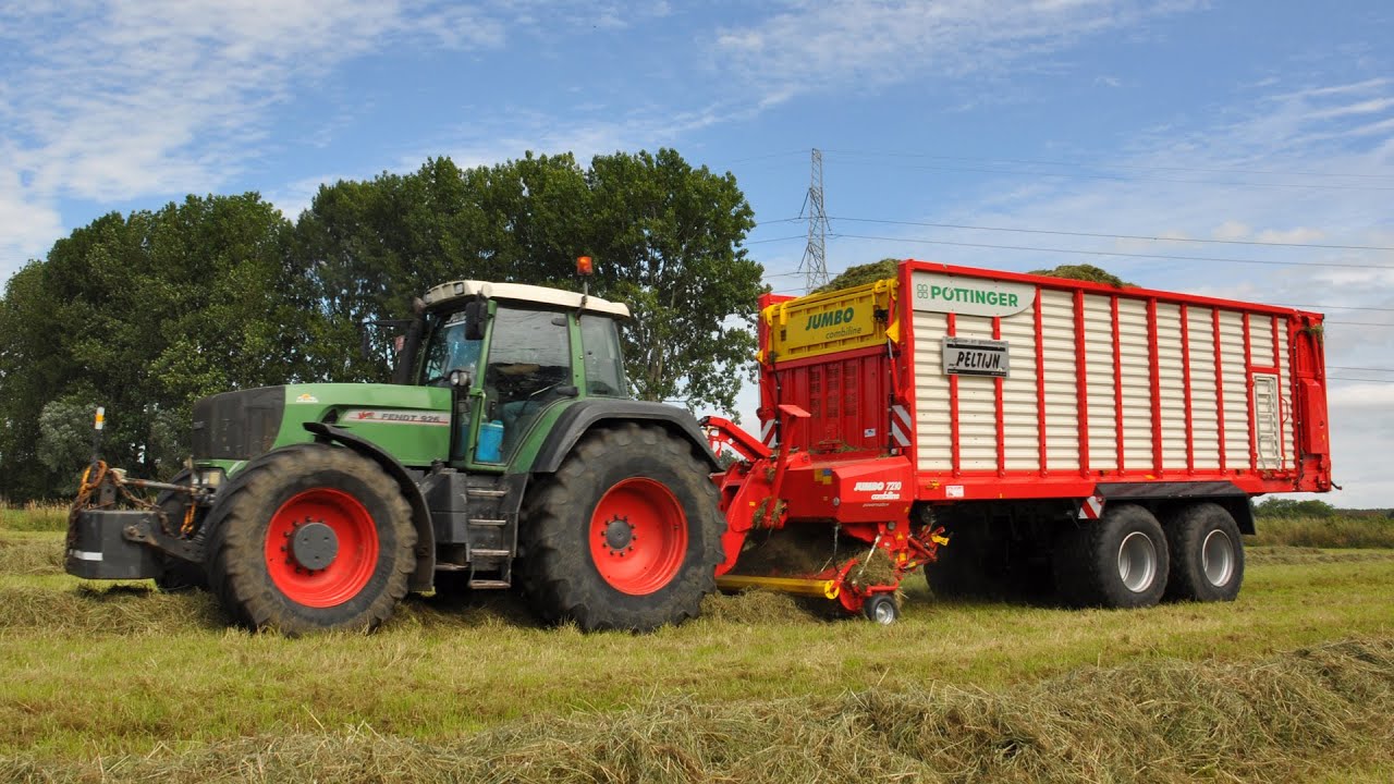 Fendt 926 vario & Pöttinger Jumbo 7210 Combiline - Peltijn Agri