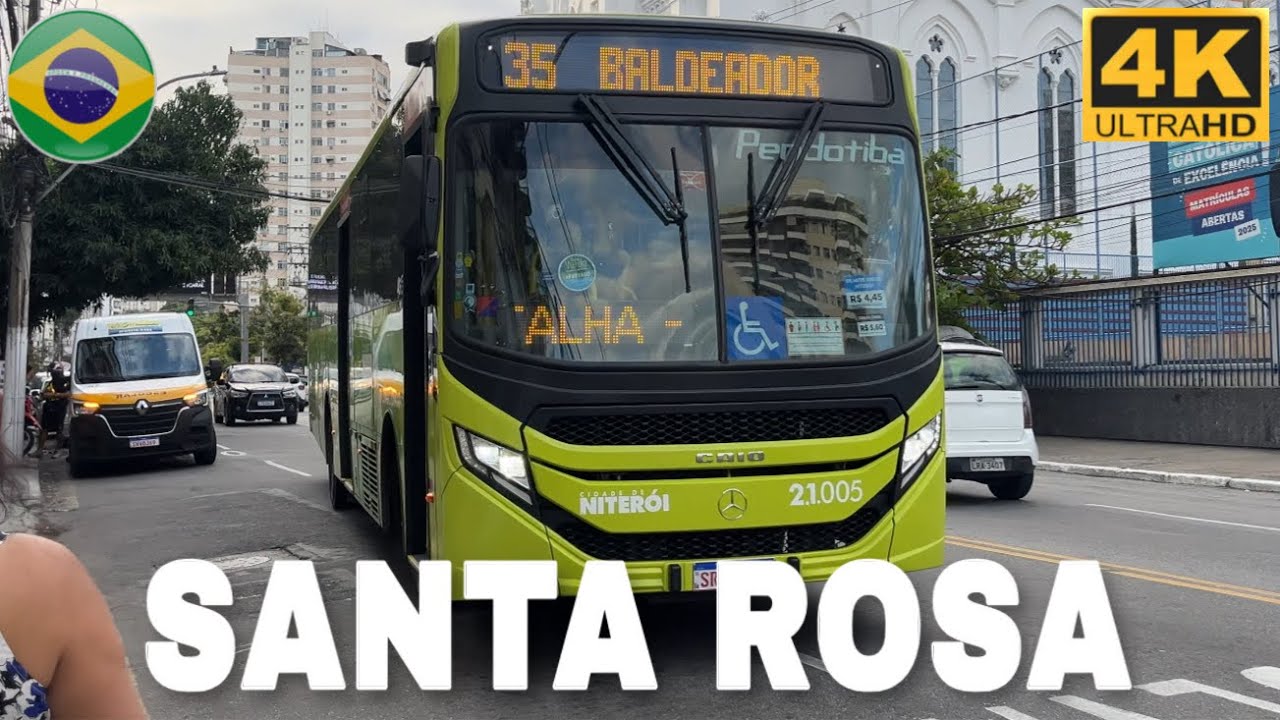 Santa Rosa (Niterói/RJ) - Movimentação de Ônibus #155 