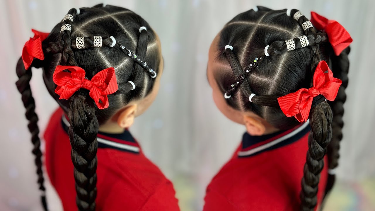Idea de peinado para la escuela ✏️📚✅