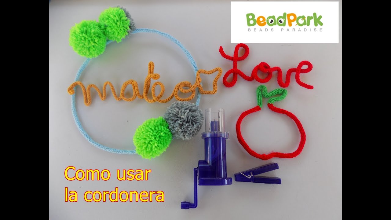 Crochet,Como usar cordonera,Tricotin.Colaboracion con Beadpark.com #short