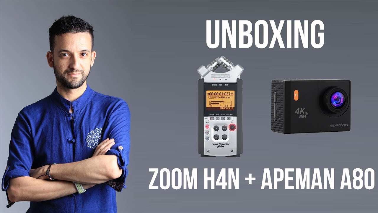 Unboxing: Zoom H4n + Apeman A80