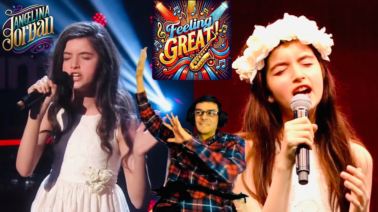 FIRST TIME HEARING FEELING GOOD/WHAT A WONDERFUL WORLD - ANGELINA JORDAN | UK SONG WRITER KEV REACTS