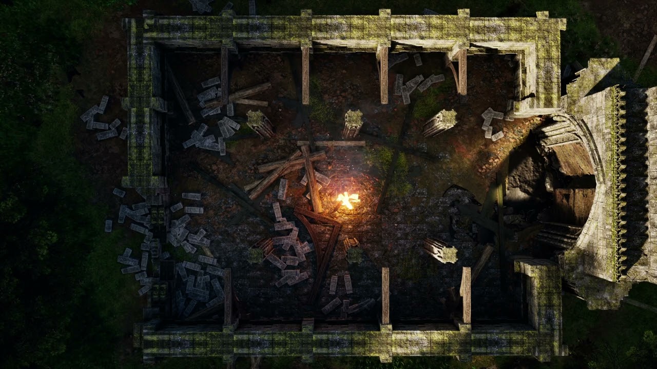 D&D - Animated Battle Map - Church UE5