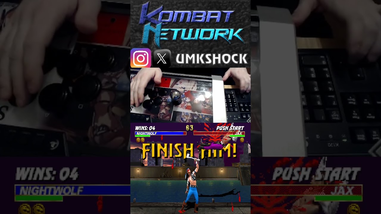 UMK3 Nightwolf - Can YOU Axe the CPU with Style like THIS #umk3 #Nightwolf