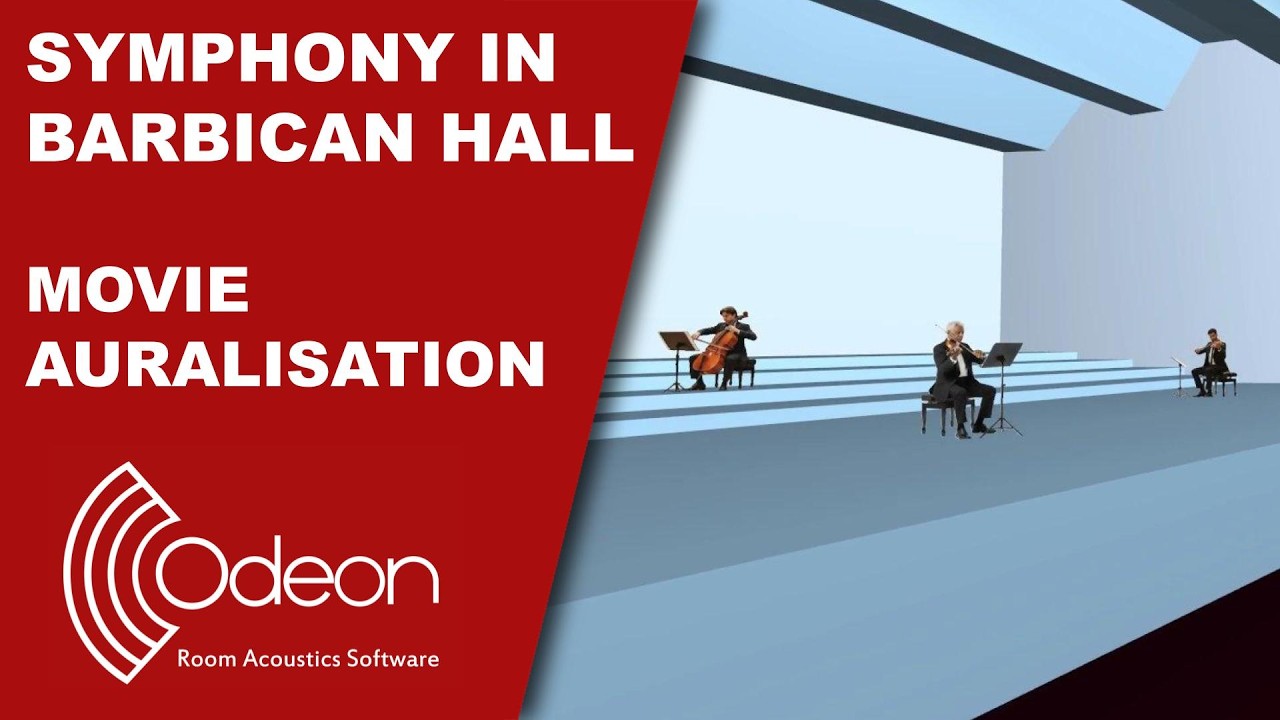 Symphony in Barbican Hall - ODEON 19 Movie Auralisation (Listen with headphones!)