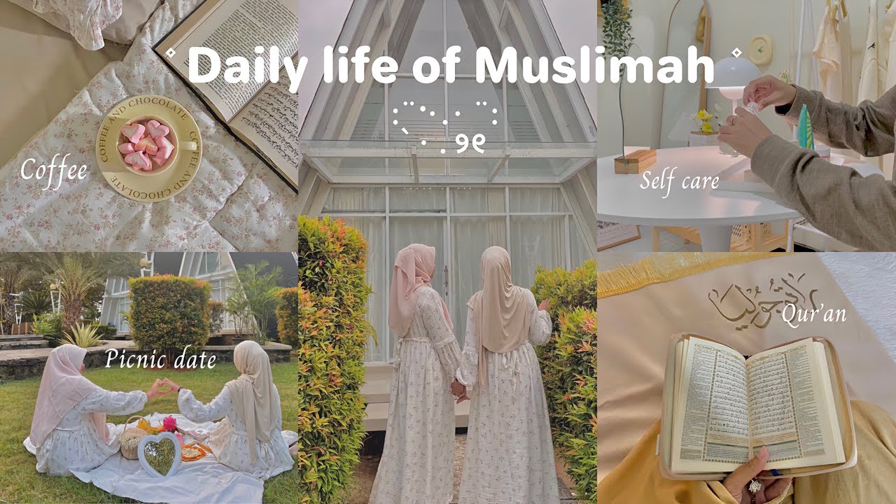 Muslimah vlog🍑| daily prayers, picnic, islamic studies, peaceful, self care |