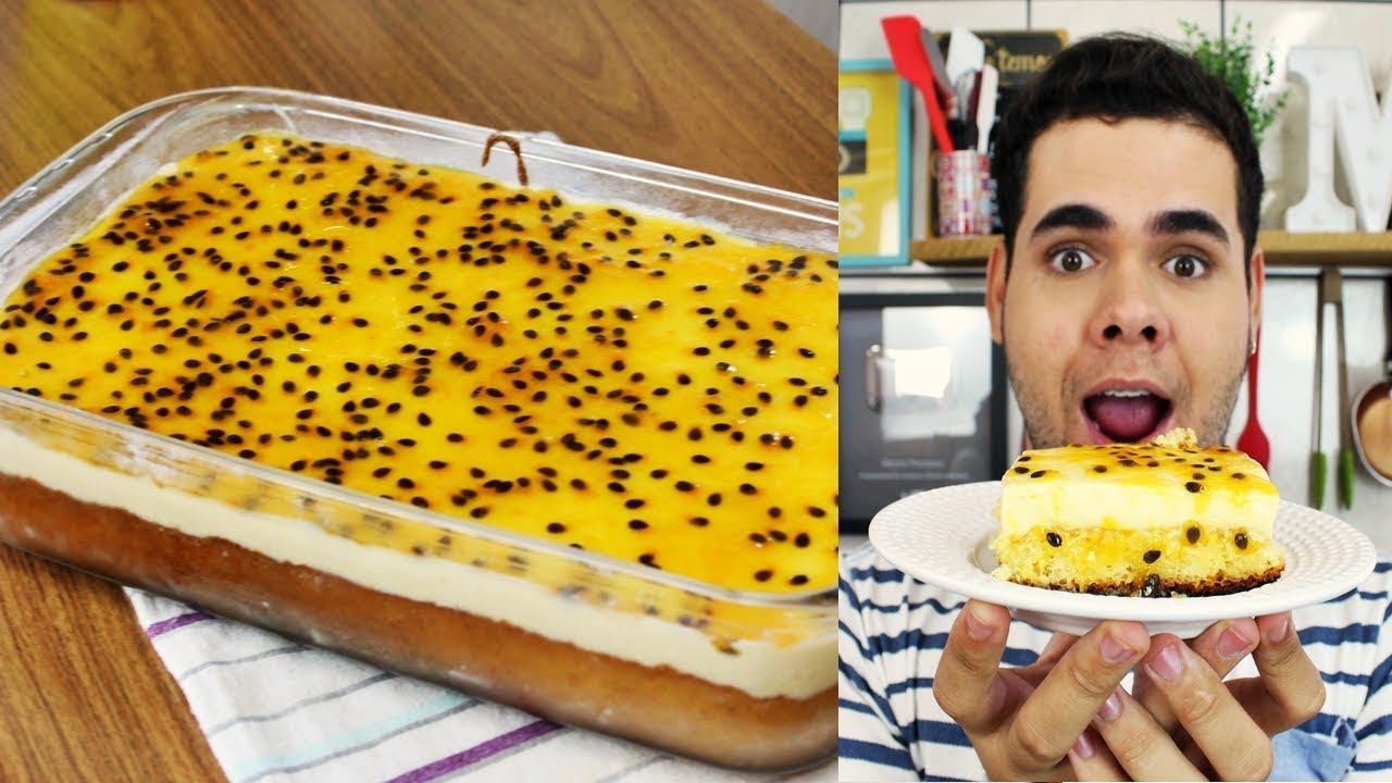 BOLO MOUSSE DE MARACUJÁ NA TRAVESSA | SEMANA DOS BOLOS #3 | Menino Prendado
