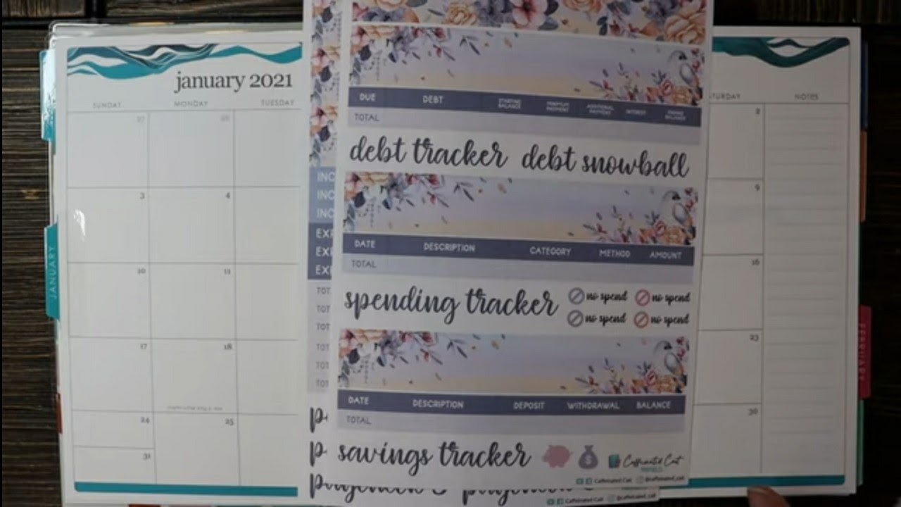 Setting up January 2021 | EC Monthly Budget Planner