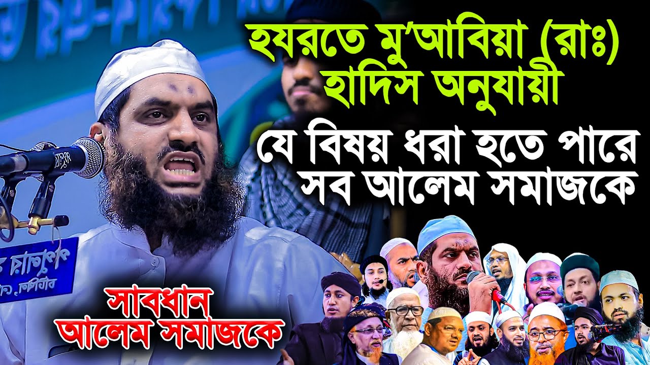 হযরত মু’আবিয়া রাঃ যে হাদিসে ধরা খাবে সব আলেম । আল্লামা মামুনুল হক
