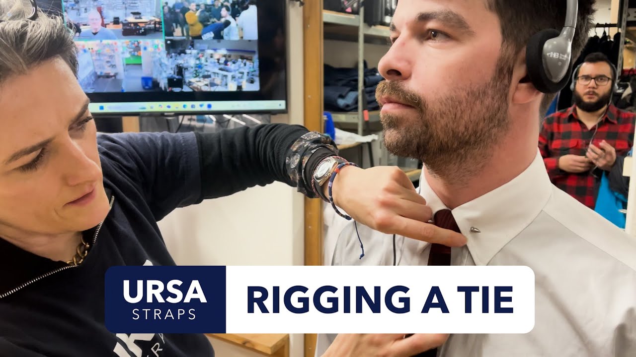 Useful Techniques for Hiding a Mic inside a Tie | URSA Radio Mic Workshop at Trew Audio Toronto