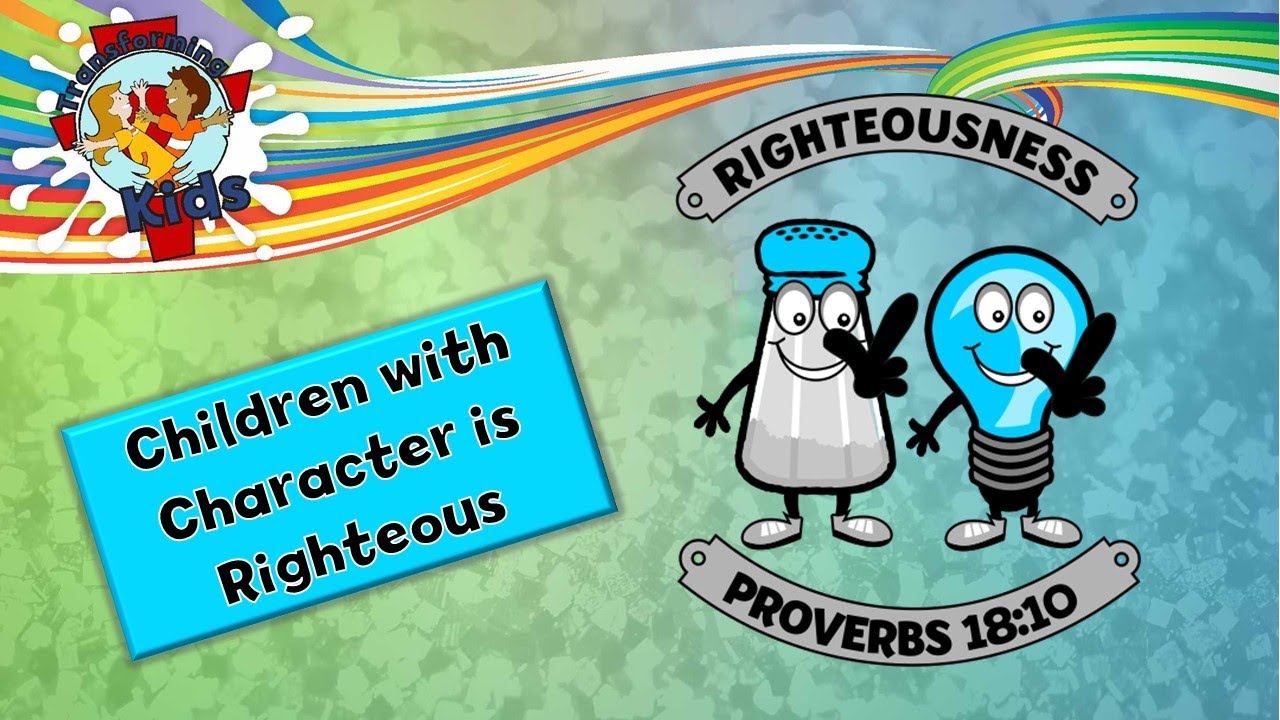 Transforming Kids Gr 1-7 - Short Virtual School Assembly Message - Salt & Light - Righteousness 2