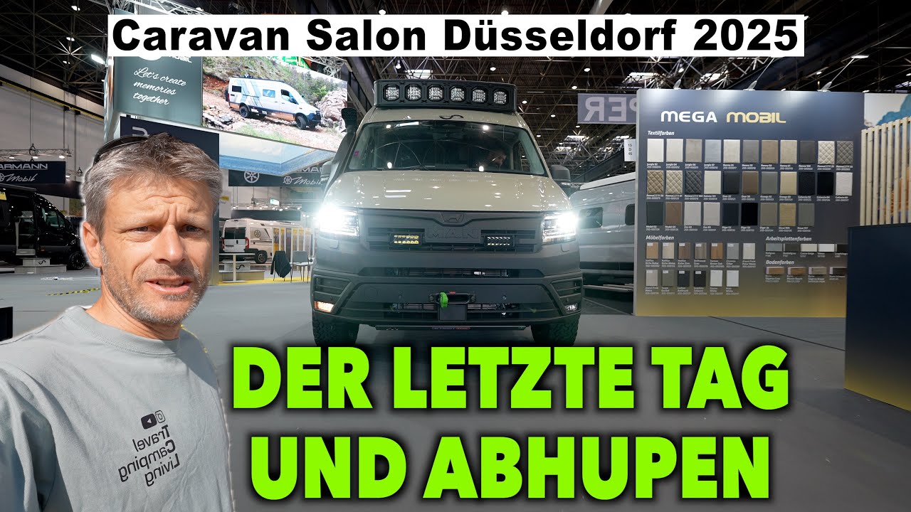 #1254  Letzter Tag auf dem Caravan Salon Düsseldorf! Abhupen, Abbau und letzter Abend & Bärenbande