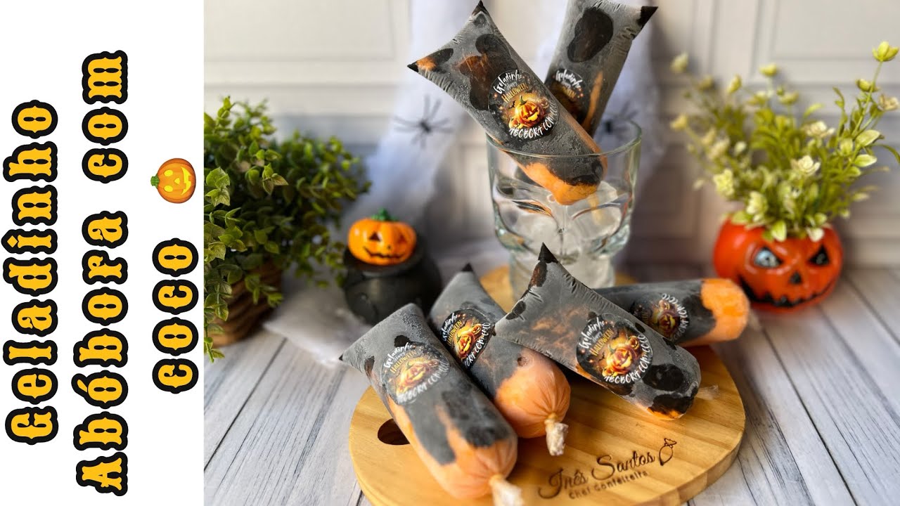 GELADINHO ABÓBORA COM COCO 🎃 