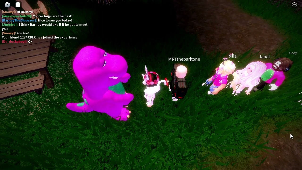 Meeting Barney! || Barney & Friends RBLX