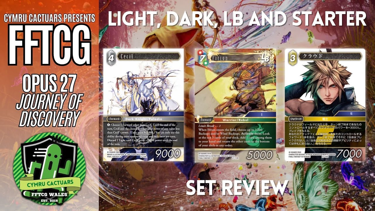 Обзор набора «Путешествие открытий» от Light, Dark, Limit Break и Starter Opus 27 // FFTCG / Cymr...