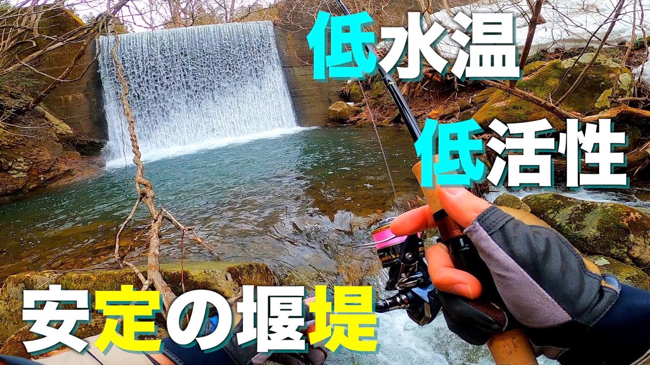 ボトムネチったらまさかの魚がHITした！3月中旬渓流ルアー