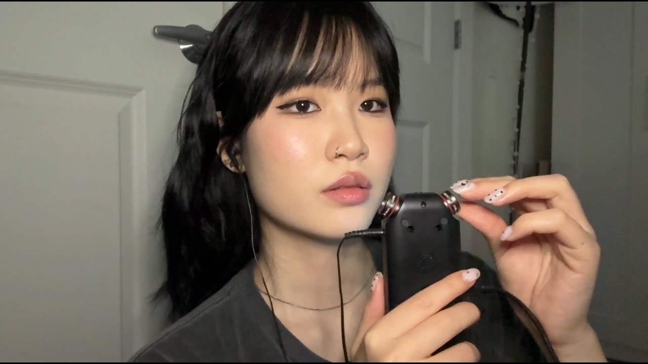 ASMR tingly Tascam triggers // Ear-to-Ear whispering, tapping, scratching, mouth sounds