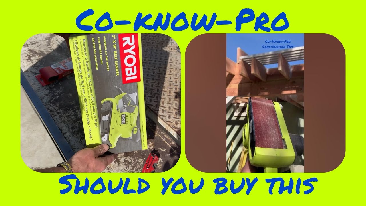 RYOBI Belt Sander‼️Should You Buy One🤔