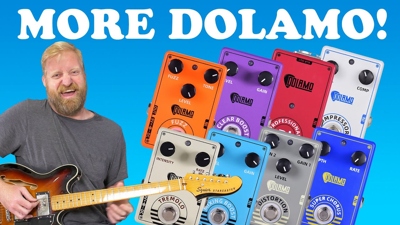 Ещё 8 педалей DOLAMO! — Fuzz/Dist/Chorus/Boosts/DI?/Tremolo/Comp — #Affordaboard