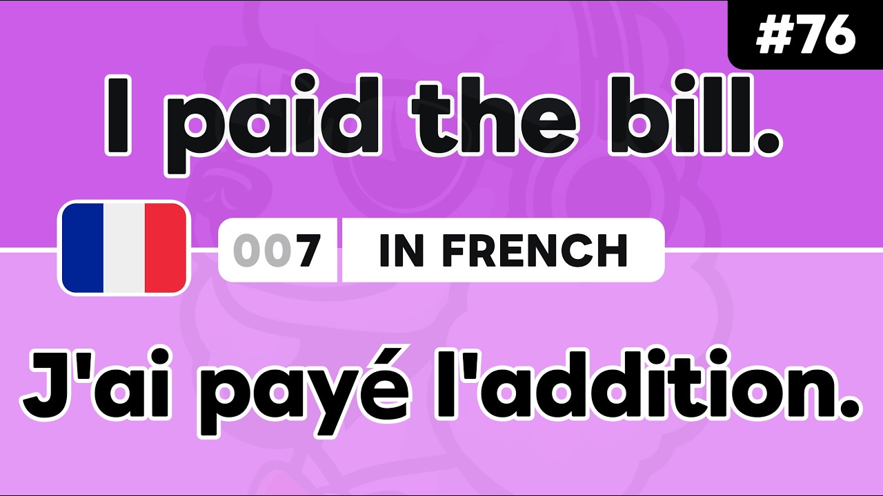 Learn ‘I have [verb] ~’ in French 🇫🇷 Daily Beginner Phrases (Ep. #76)
