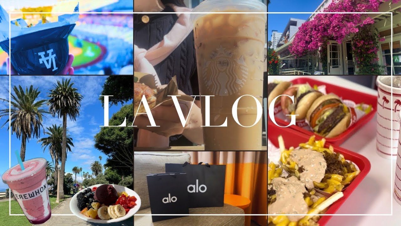 【vlog】LAグルメ｜Dodgers現地の熱気！ | IN-N-OUT・Erewhon・alo購入品