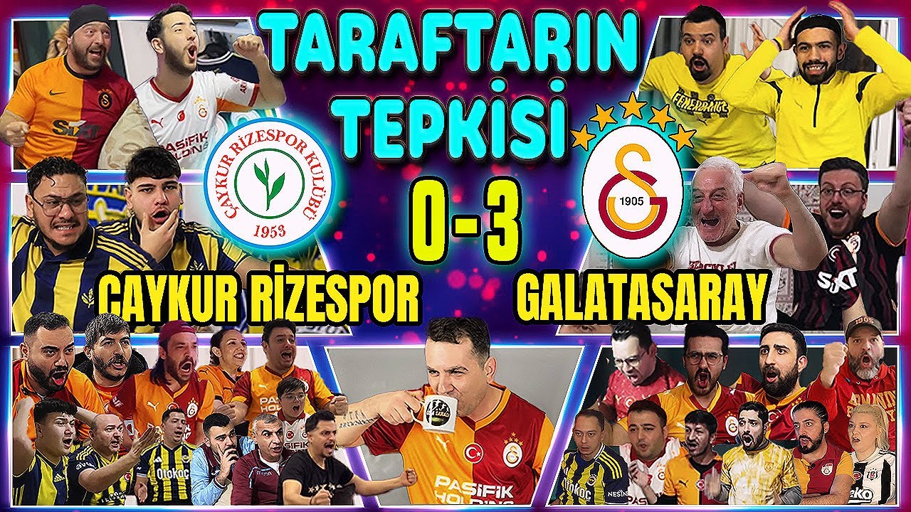 ASLAN VİTES YÜKSELTTİ🦁 LANG & BARIŞ ALPER ŞOV🔥😱 ÇAYKUR RİZESPOR 0-3 GALATASARAY | TARAFTARIN TEPKİSİ