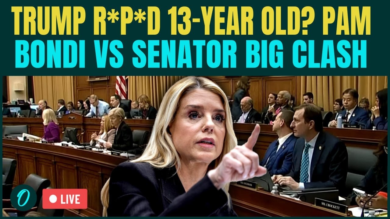 ‘Trump R*P*D Minors’ LIVE | Pam Bondi GRILLED Over Trump’s NASTY Epstein Files SECRETS | US LIVE