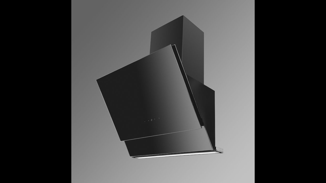 Neptune Angled Glass Kitchen Extractor - Luxair Cooker Hoods