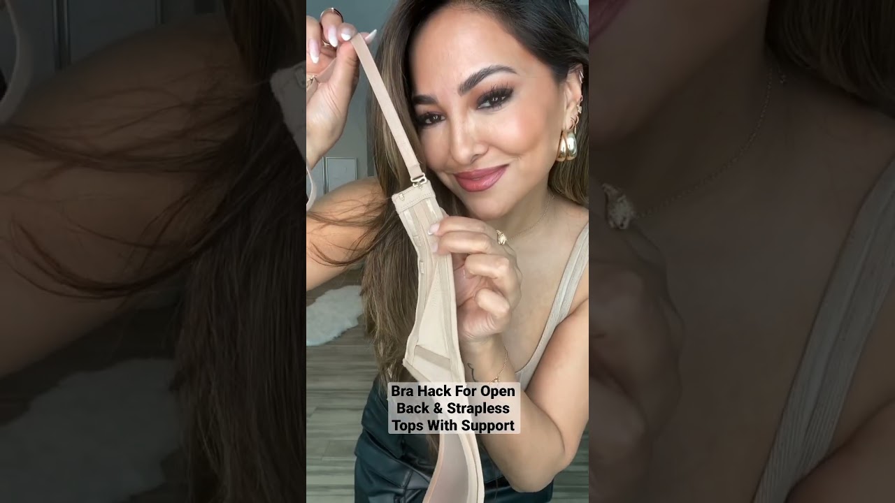 Bra Hack For Open Back & Strapless Tops w/Support ✨ #tutorial #shorts #fashion #fashionhacks #style